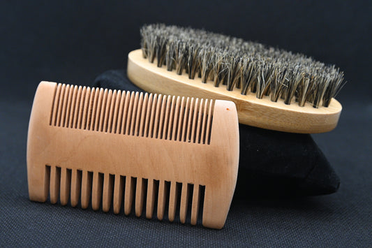 Beard Comb & Brush Set